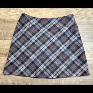 VINTAGE 35th & 10th Gray Plaid Miniskirt